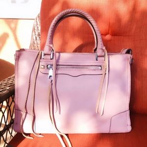 Rebecca Minkoff Pink Regan Leather Satchel Tote